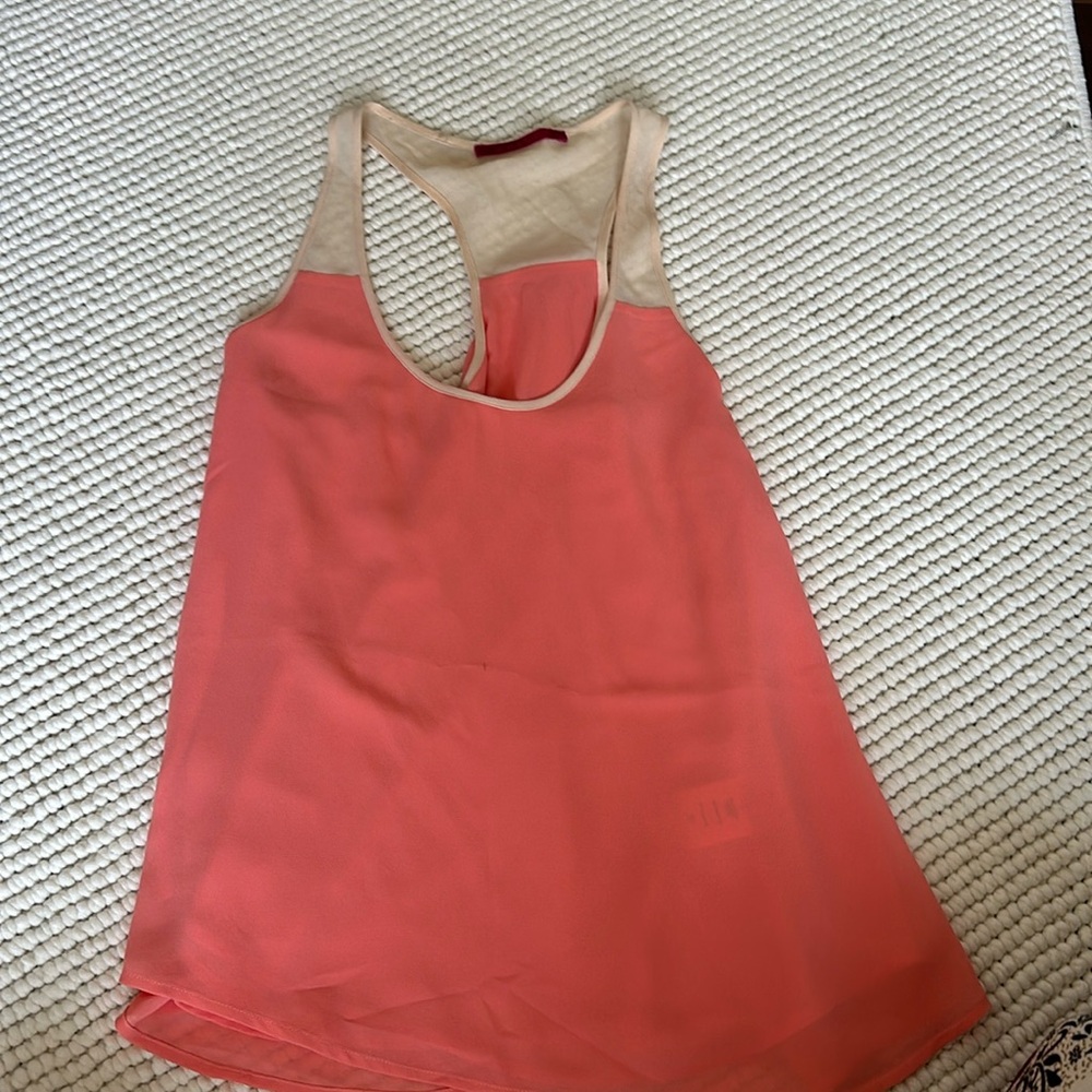 Velvet Peach Sleeveless Top